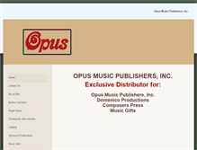 Tablet Screenshot of opusmusicpublishers.com